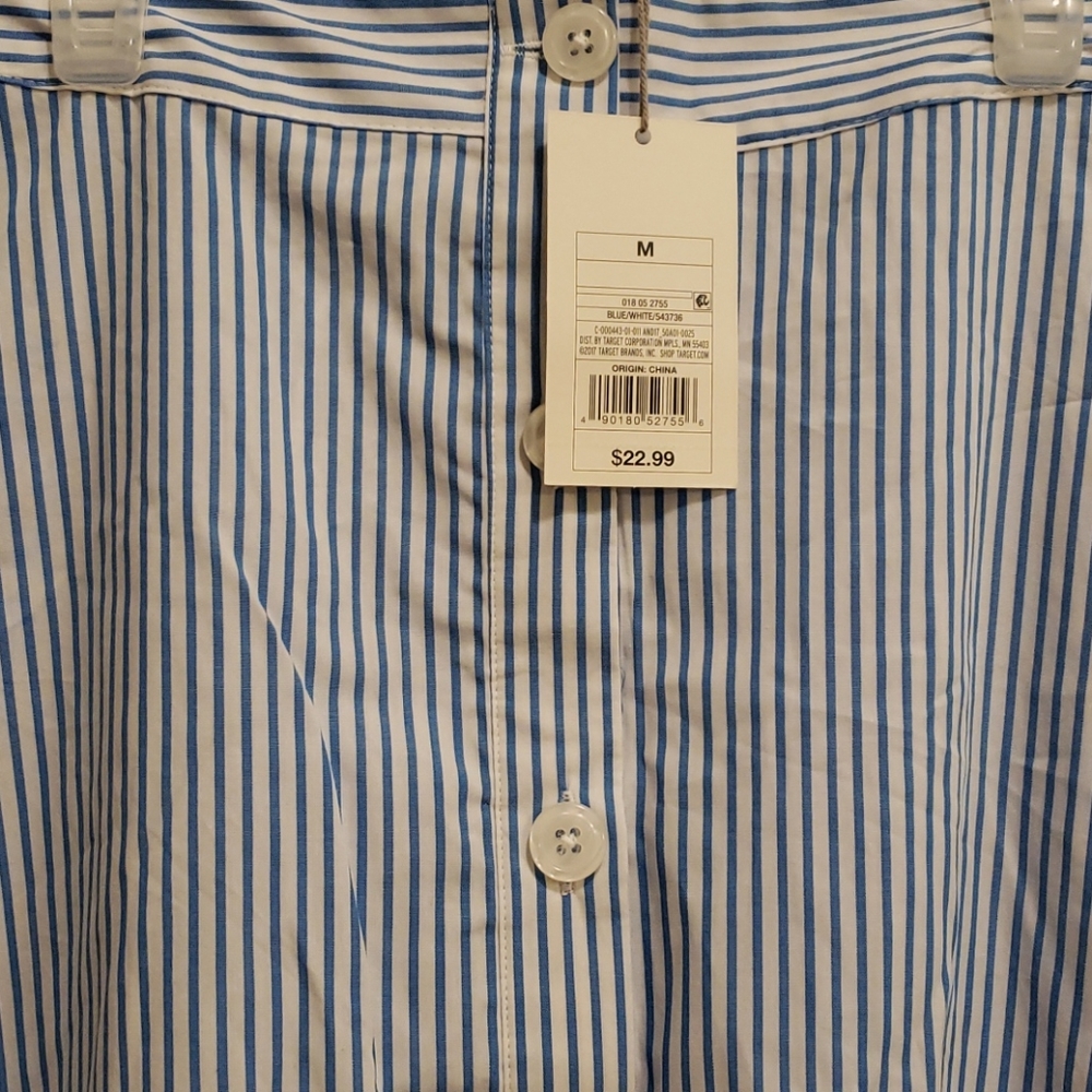 White and blue a line skirt size M - Picture 2 of 3